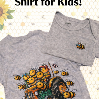 MAWG Crew Bee Tractor Shirt – Cute Kids Farm Graphic Tee
