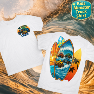 MAWG Crews Surf’s Up Monster Truck T-Shirt