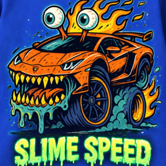 Slime Speed Monster Truck Kids Shirt | Funny Slime Car Graphic Tee | MAWG Crew Youth T-Shirt
